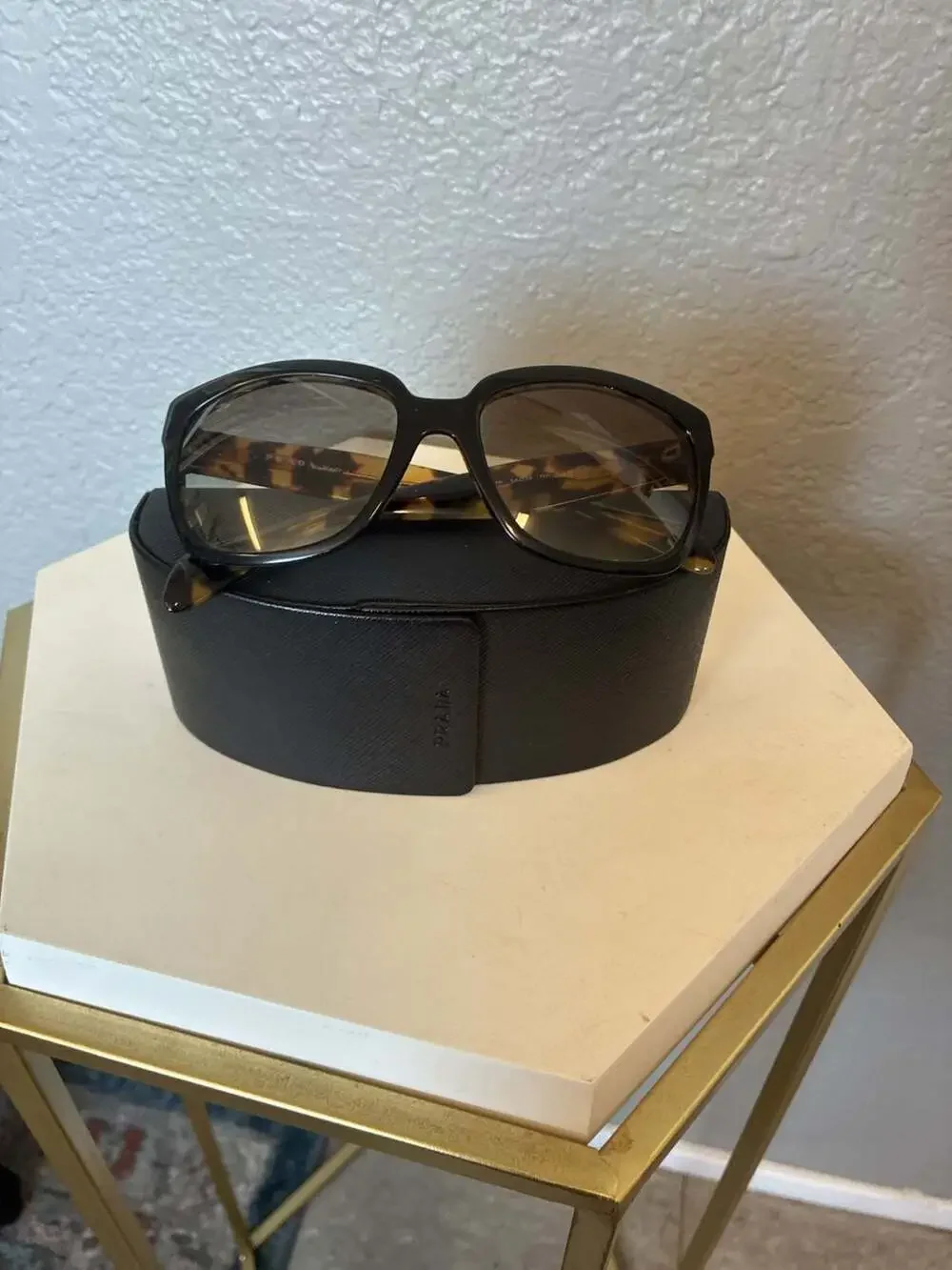 Prada SPR 01S Tortoiseshell Sunglasses